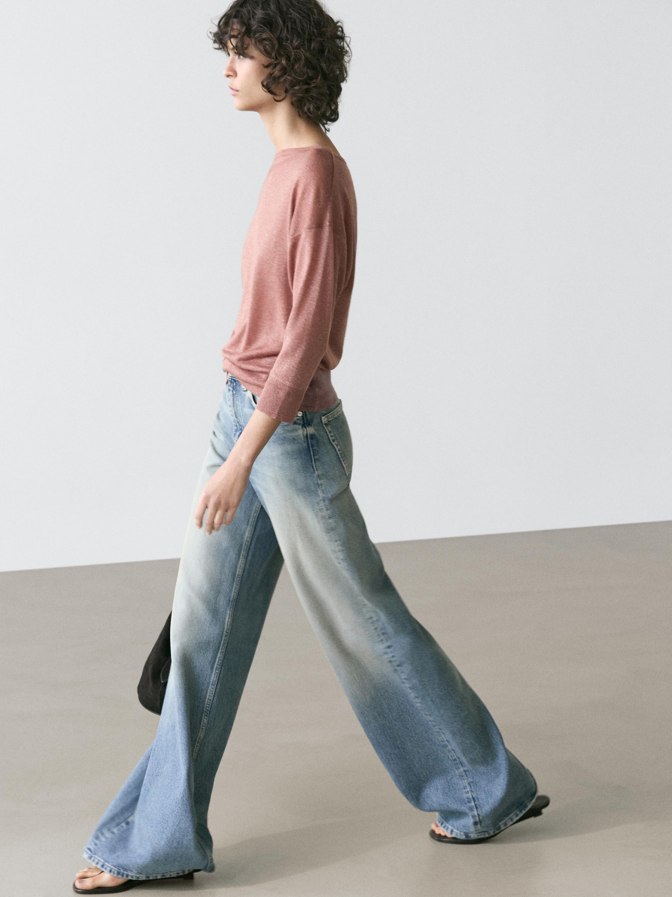Lightweight wool linen blend T-shirt